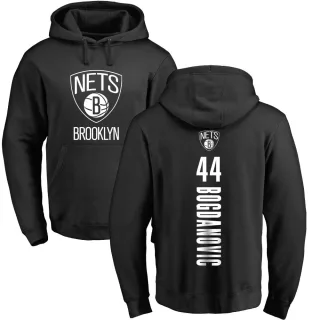 Men's Brooklyn Nets Bojan Bogdanovic Black Branded Backer Pullover Hoodie
