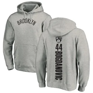 Youth Brooklyn Nets Bojan Bogdanovic Branded Ash Backer Pullover Hoodie